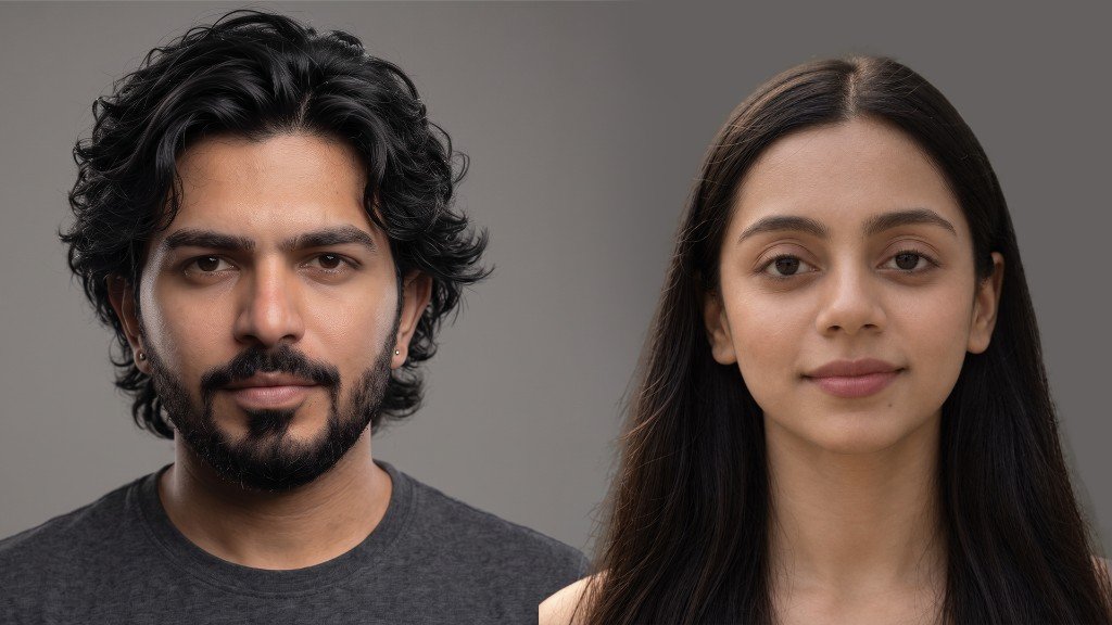 Hardik Dave and Vishwa Shah — still frame from the AI filmmaking session